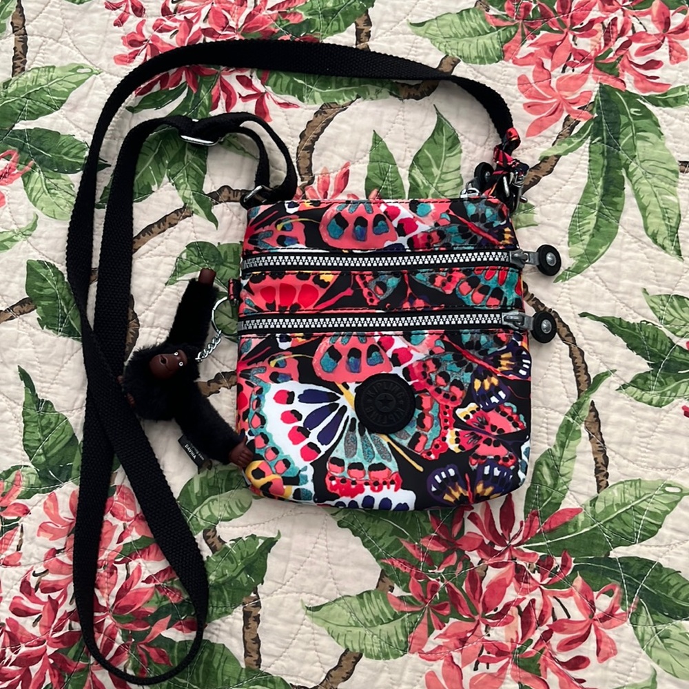 Kipling Small Multiple Zippered Pockets Crossbody… - image 1